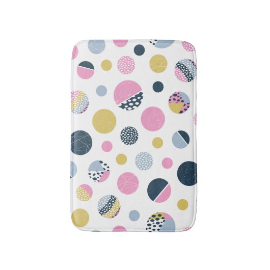 Farbige Kreise Badematte (Vorderseite Vertikal)