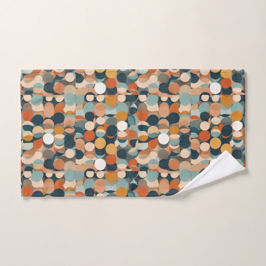 Farbige Kreise Badhandtuch Set (Handtuch)