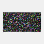 Farbige Kreise blasen auf schwarzen, einzigartigen Schreibtischunterlage (Vorderseite)