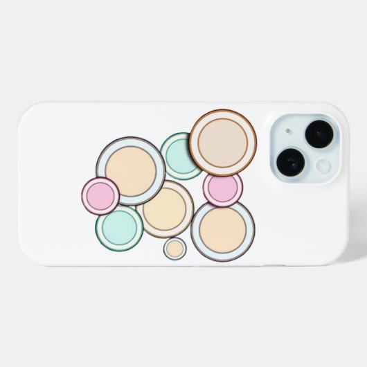 Farbige Kreise Case-Mate iPhone Hülle (Rückseite (Horizontal))