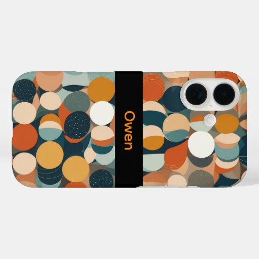 Farbige Kreise Case-Mate iPhone Hülle (Rückseite (Horizontal))