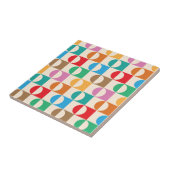 Farbige Kreise des Mitteljahrhunderts auf dem Quad Fliese (Seite)