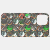 Farbige Kreise dunkler Textur Case-Mate iPhone Hülle (Rückseite (Horizontal))