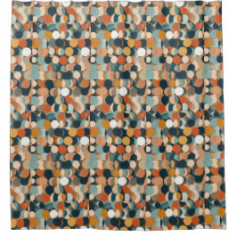 Farbige Kreise Duschvorhang