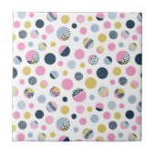 Farbige Kreise Fliese (Vorderseite)