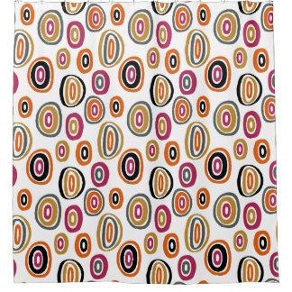 farbige Kreise, geometrische abstrakte Kunst Duschvorhang