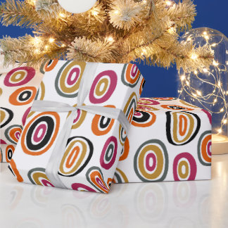 farbige Kreise, geometrische abstrakte Kunst  Geschenkpapier