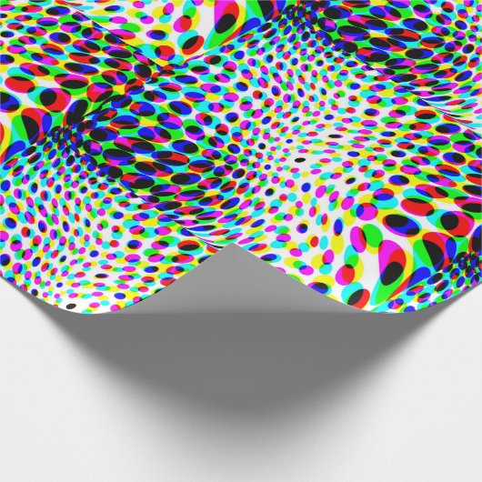 Farbige Kreise Geschenkpapier (Ecke)