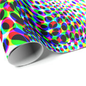 Farbige Kreise Geschenkpapier (Rolleneckpunkt)