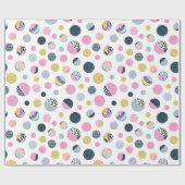 Farbige Kreise Geschenkpapier (Flach)