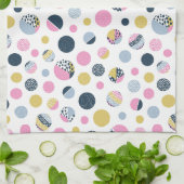 Farbige Kreise Geschirrtuch (Gefaltet)