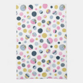 Farbige Kreise Geschirrtuch (Vertikal)