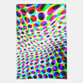 Farbige Kreise Geschirrtuch (Vertikal)