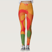 Farbige Kreise im Mittelalter Leggings (Vorderseite)