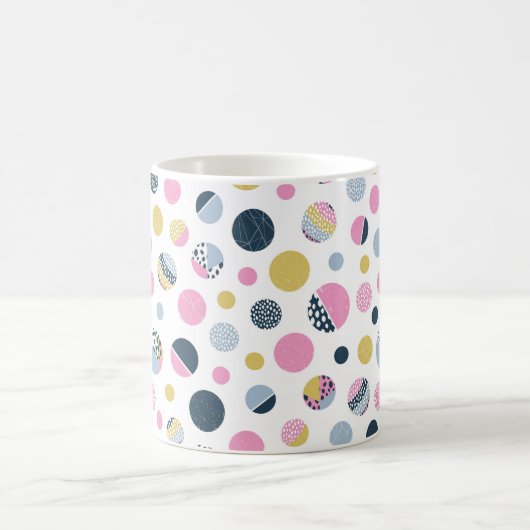 Farbige Kreise Kaffeetasse (Mittel)