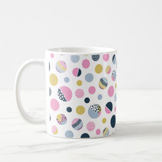 Farbige Kreise Kaffeetasse (Links)