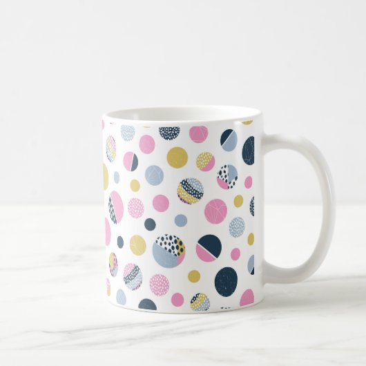 Farbige Kreise Kaffeetasse (Rechts)