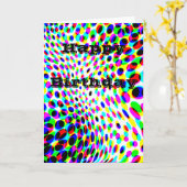 Farbige Kreise Karte (Gelbe Blume)