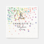 Farbige Kreise Kinderdusche Serviette (Vorderseite)