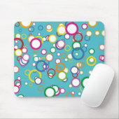Farbige Kreise Maus Pad Mousepad (Mit Mouse)