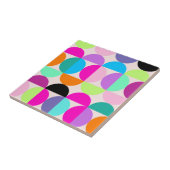 Farbige Kreise Mitte Jahrhundert Moderne Geometris Fliese (Seite)