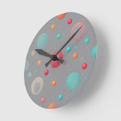 "Farbige Kreise Moderne Uhr (Winkel)