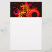 Farbige Kreise Modernes Abstraktes Kunstmuster #08 Briefpapier (Vorderseite)