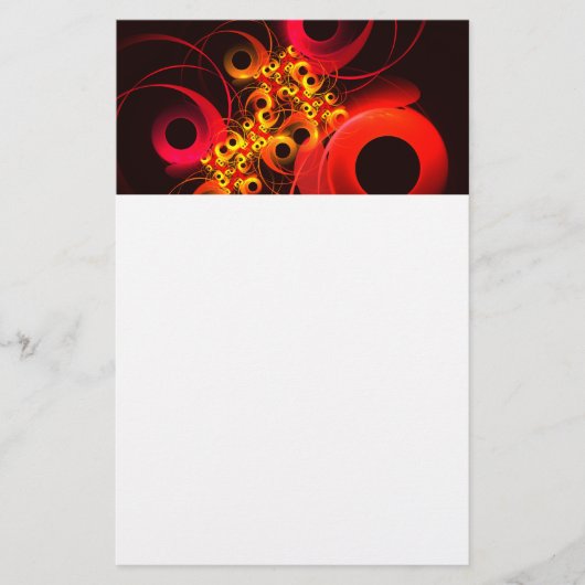 Farbige Kreise Modernes Abstraktes Kunstmuster #08 Briefpapier (Vorderseite)