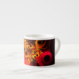 Farbige Kreise Modernes Abstraktes Kunstmuster #08 Espressotasse