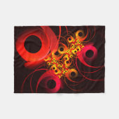 Farbige Kreise Modernes Abstraktes Kunstmuster #08 Fleecedecke (Vorderseite (Horizontal))