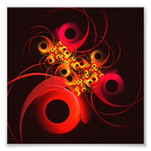 Farbige Kreise Modernes Abstraktes Kunstmuster #08 Fotodruck