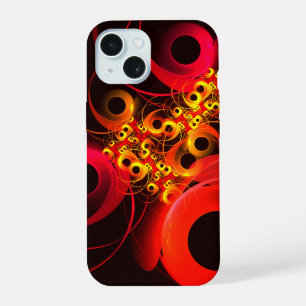 Farbige Kreise Modernes Abstraktes Kunstmuster #08 iPhone 15 Hülle