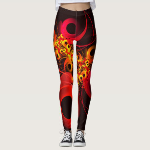 Farbige Kreise Modernes Abstraktes Kunstmuster #08 Leggings