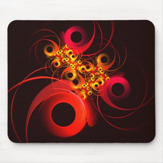 Farbige Kreise Modernes Abstraktes Kunstmuster #08 Mousepad (Vorne)