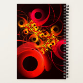 Farbige Kreise Modernes Abstraktes Kunstmuster #08 Notizblock (Rückseite)