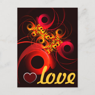 Farbige Kreise Modernes Abstraktes Kunstmuster #08 Postkarte