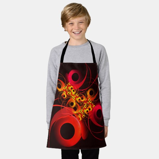 Farbige Kreise Modernes Abstraktes Kunstmuster #08 Schürze (Getragen)