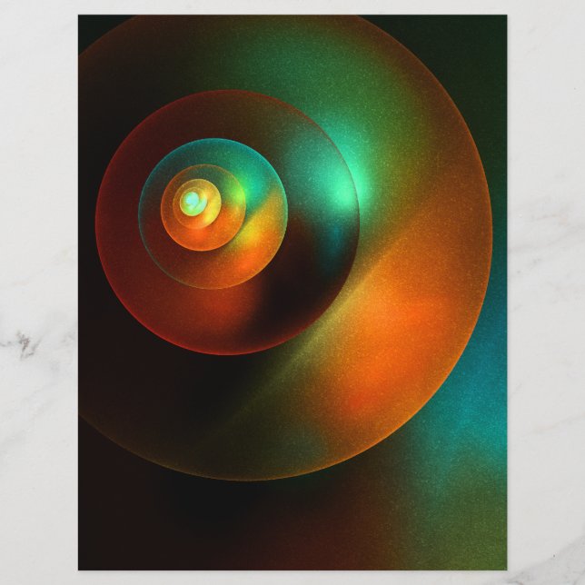 Farbige Kreise Modernes Abstraktes Kunstmuster #18 (Vorderseite)