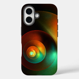 Farbige Kreise Modernes Abstraktes Kunstmuster #18 iPhone 16 Hülle