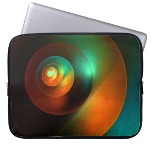 Farbige Kreise Modernes Abstraktes Kunstmuster #18 Laptopschutzhülle