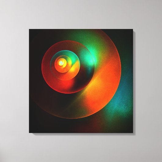 Farbige Kreise Modernes Abstraktes Kunstmuster #18 Leinwanddruck (Vorderseite)