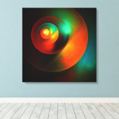 Farbige Kreise Modernes Abstraktes Kunstmuster #18 Leinwanddruck (Insitu (Holzboden))