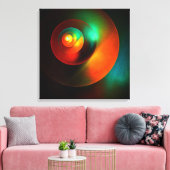 Farbige Kreise Modernes Abstraktes Kunstmuster #18 Leinwanddruck (Insitu (Wohnzimmer))