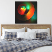 Farbige Kreise Modernes Abstraktes Kunstmuster #18 Leinwanddruck (Insitu (Schlafzimmer))