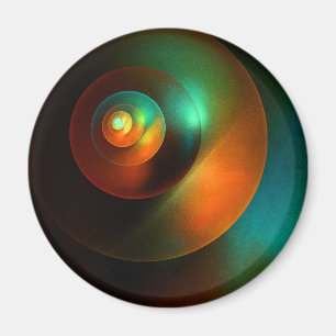 Farbige Kreise Modernes Abstraktes Kunstmuster #18 Magnet