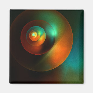 Farbige Kreise Modernes Abstraktes Kunstmuster #18 Magnet