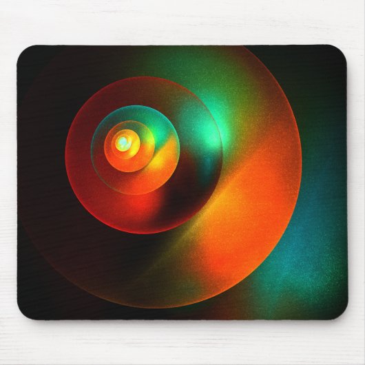 Farbige Kreise Modernes Abstraktes Kunstmuster #18 Mousepad (Vorne)