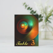 Farbige Kreise Modernes Abstraktes Kunstmuster #18 Postkarte (Stehend Vorderseite)