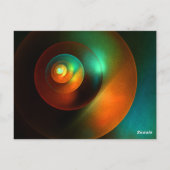 Farbige Kreise Modernes Abstraktes Kunstmuster #18 Postkarte (Rückseite)