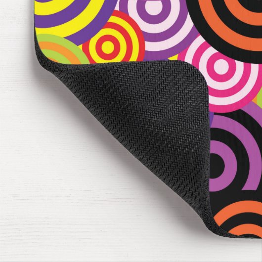 Farbige Kreise Mousepad (Ecke)